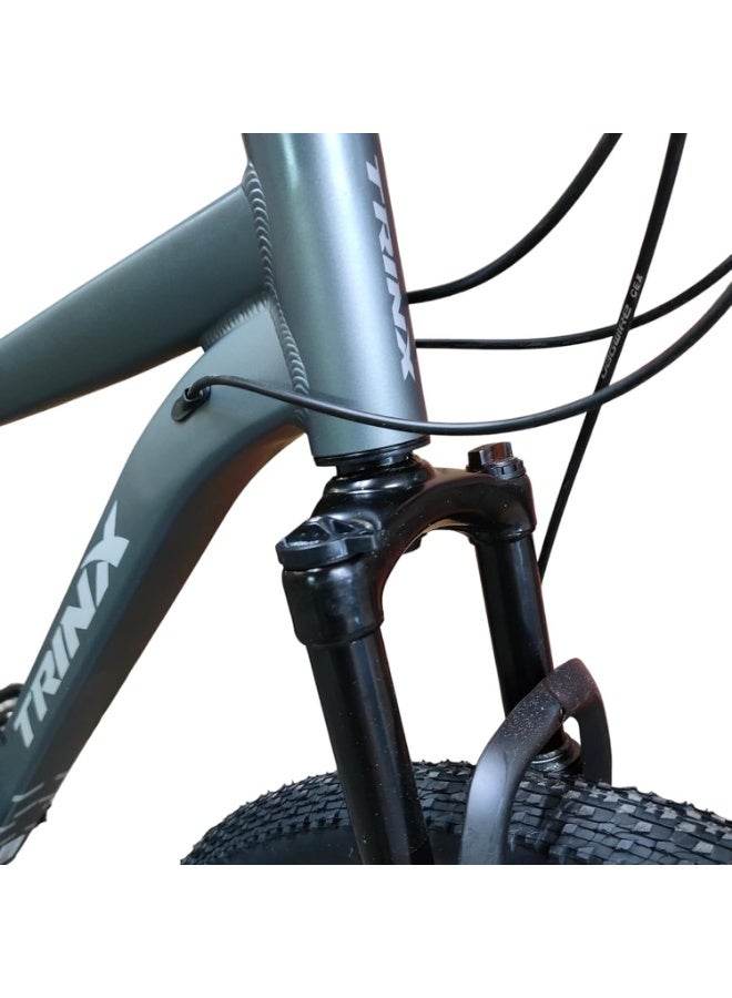 Trinx 007 PRO Mountain Bike 29 Inch,21 speed, Aluminum Frame, Disc Brakes, Front Fork with Lockout, One-Year Aboelgoukh & Maxlerz Warranty - Gray Color - Image 3